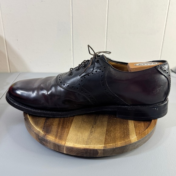 Johnston & Murphy Aristocraft Men Saddle Oxford Dress Shoes Wingtip Leather 9.5D main image 4
